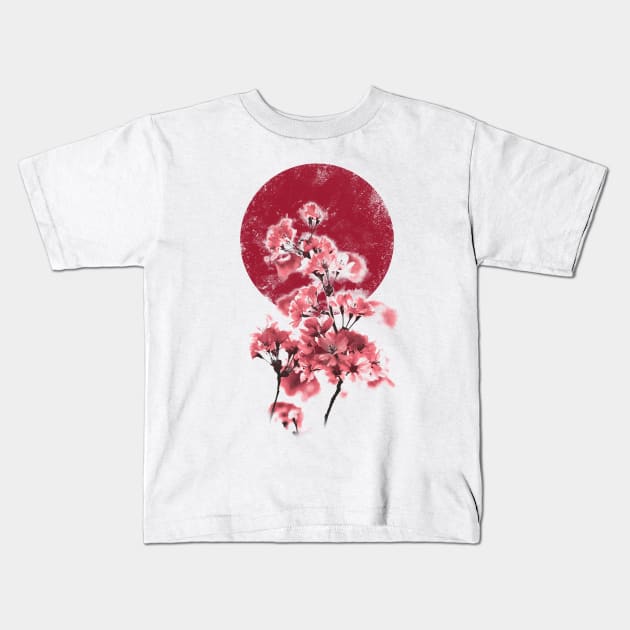 Sakura Kids T-Shirt by Pescapin